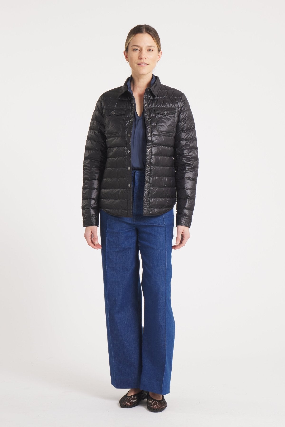 The Harrow Royale | Down Shirt | Midnight Black