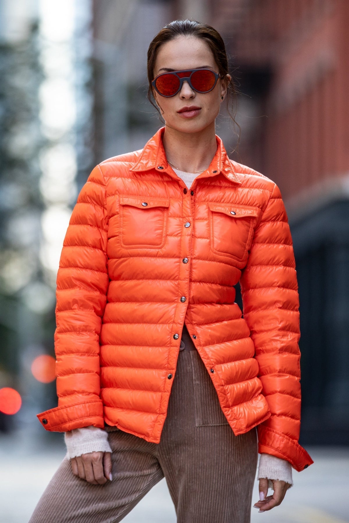 The Harrow Royale | Down Shirt | Orange