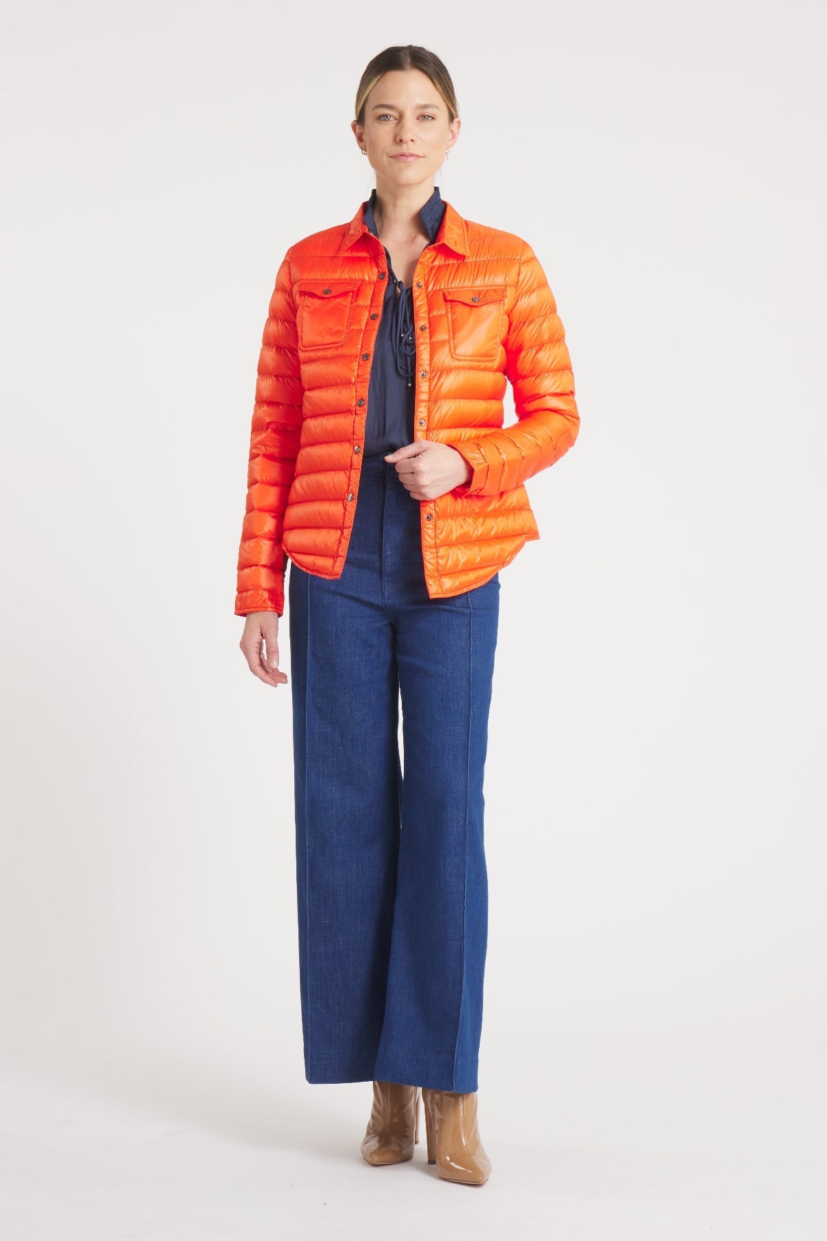 The Harrow Royale | Down Shirt | Orange