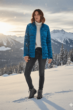 The Harrow Velour | Down Shirt | Indigo