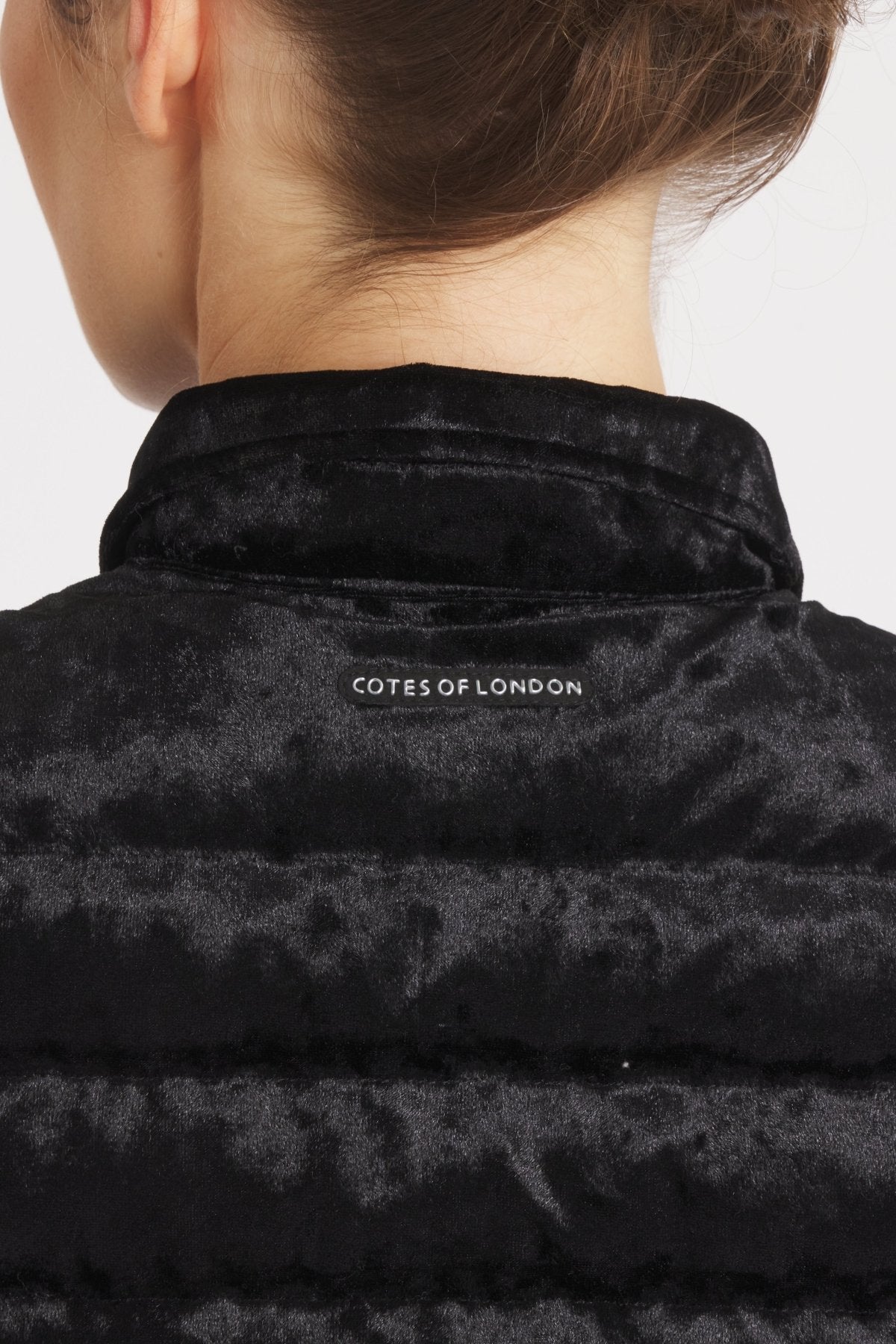 The Harrow Velour | Down Shirt | Midnight Black