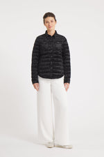 The Harrow Velour | Down Shirt | Midnight Black