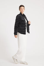 The Harrow Velour | Down Shirt | Midnight Black