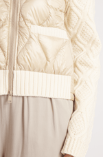 The Hyde | Quilted Down / Wool Jacket | Camel / Beige