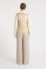 The Hyde | Quilted Down / Wool Jacket | Camel / Beige