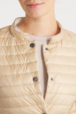 The Leicester in Matte | 2 in 1 Reversible Down Jacket | Camel / Ivory
