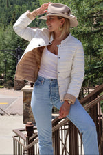 The Leicester in Matte | 2 in 1 Reversible Down Jacket | Camel / Ivory