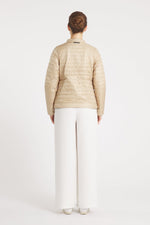 The Leicester in Matte | 2 in 1 Reversible Down Jacket | Camel / Ivory