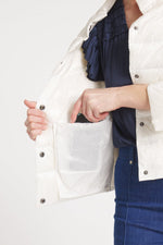 The Soho | Down 3/4 Sleeve Jacket | Ivory