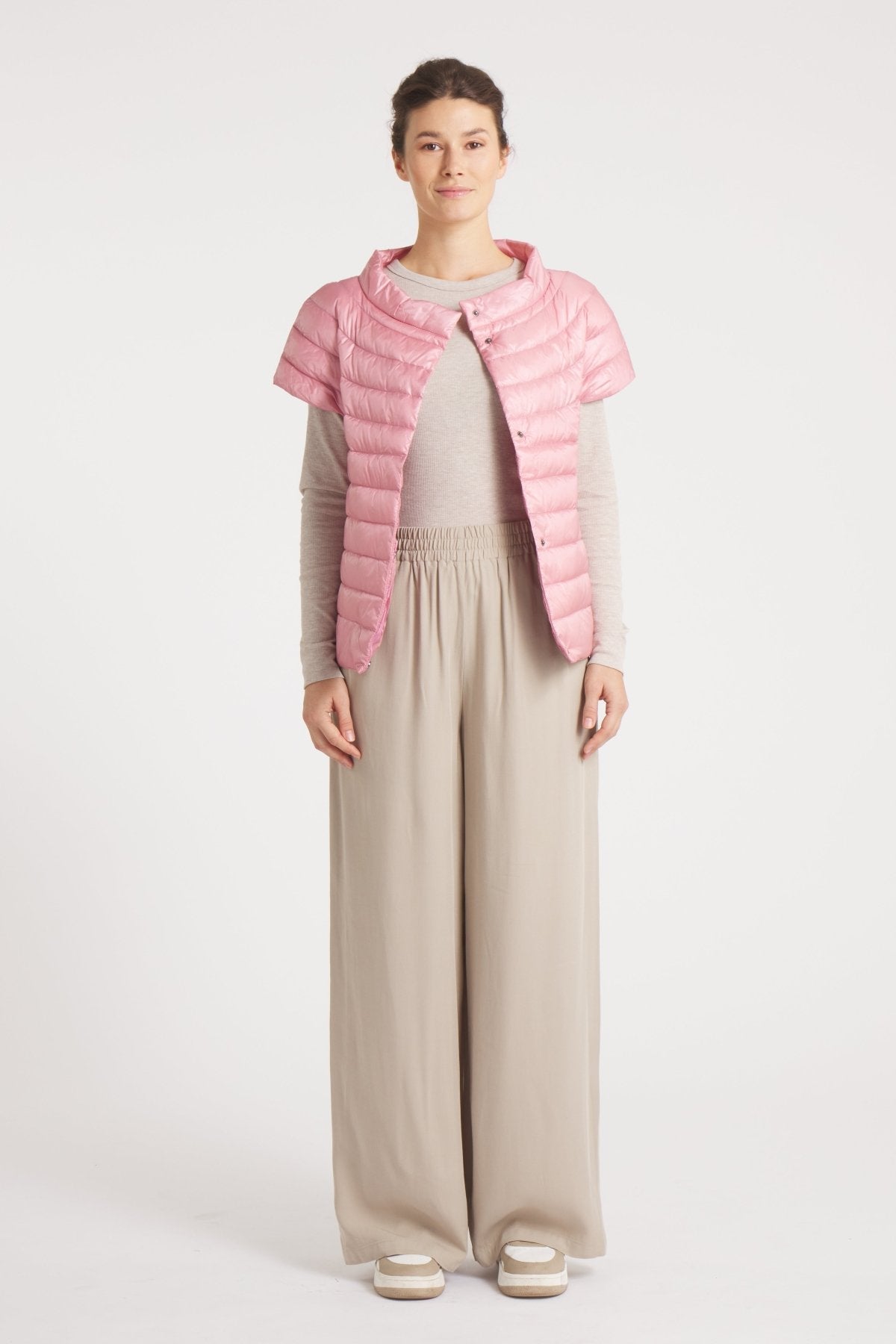 The St Barts | Down Vest | Dusty Rose