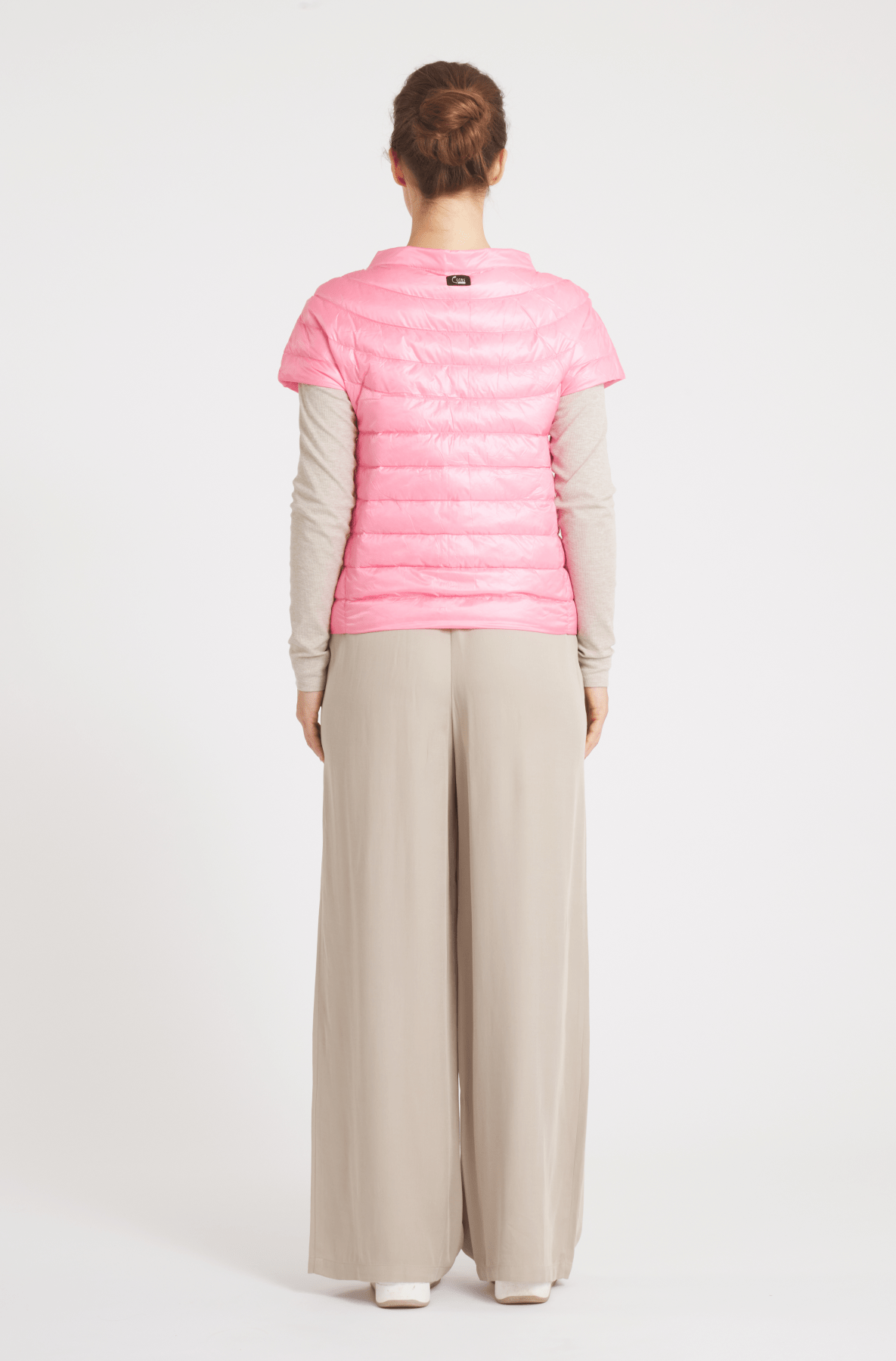 The St Ives | Down Vest | Bubble Gum Pink