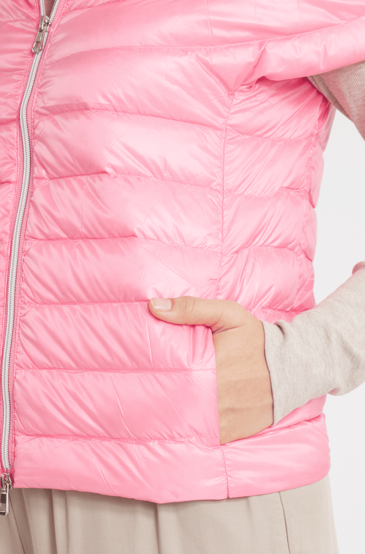 The St Ives | Down Vest | Bubble Gum Pink