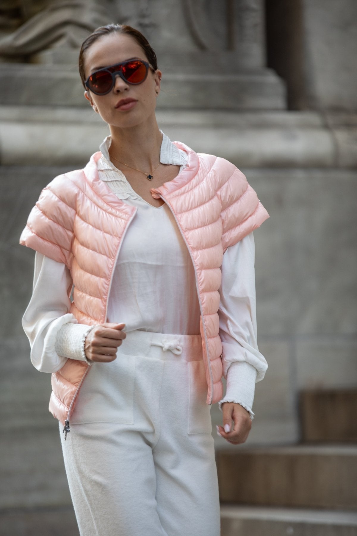 The St Ives | Down Vest | Champagne Pink