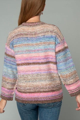 Colorful Knit Sweater - By Baano