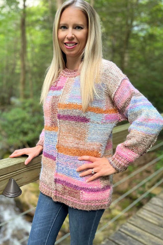 Colorful Knit Sweater - By Baano