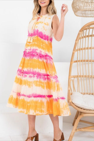 Dip Dye Midi Dress
