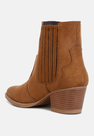 Tiago Ankle Length Low Heel Cowboy Boots