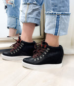 Tibi Sneaker in Black Naughty Monkey