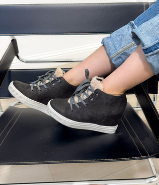 Tiburon Sneaker Wedge in Grey Naughty Monkey