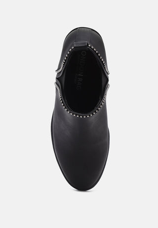 tiffini stars in line stud ankle boots