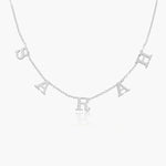 Tiny Spaced Out Name Necklace