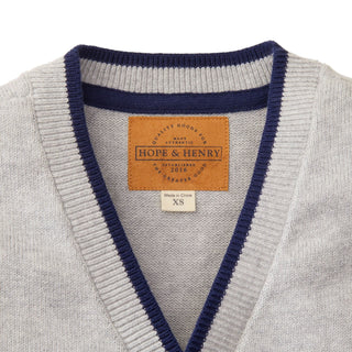 Tipped Cardigan with Elbow Patches - Baby - Glamourous Grace