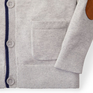 Tipped Cardigan with Elbow Patches - Baby - Glamourous Grace
