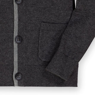 Organic Tipped Cardigan with Elbow Patches - Baby - Glamourous Grace