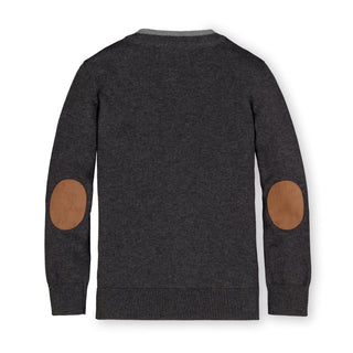 Organic Tipped Cardigan with Elbow Patches - Baby - Glamourous Grace