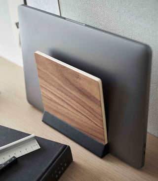 Slim Laptop Stand - Steel + Wood - By Baano