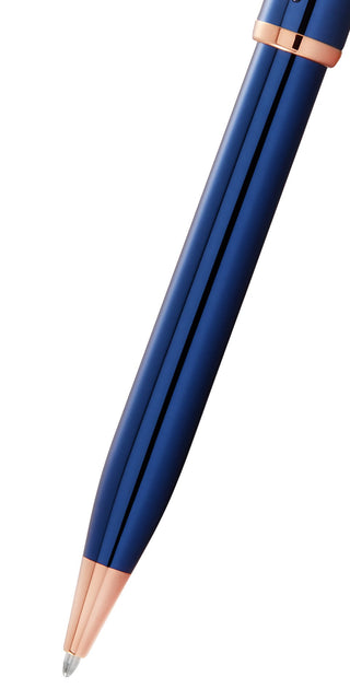 Century® II Translucent Cobalt Blue Lacquer Ballpoint Pen - By Baano