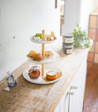 Serving Stand - Steel + Wood - By Baano