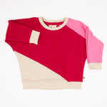 Toddler Diagonal Colorblock Sweatshirt Peace House Studio