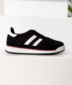 Tokyo Dual Stripe Sneakers in Black