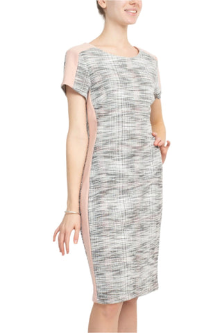 Connected Apparel Scoop Neck Short Sleeve Knit Dress - Glamourous Grace