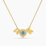 The Radiant Initial Charm Necklace