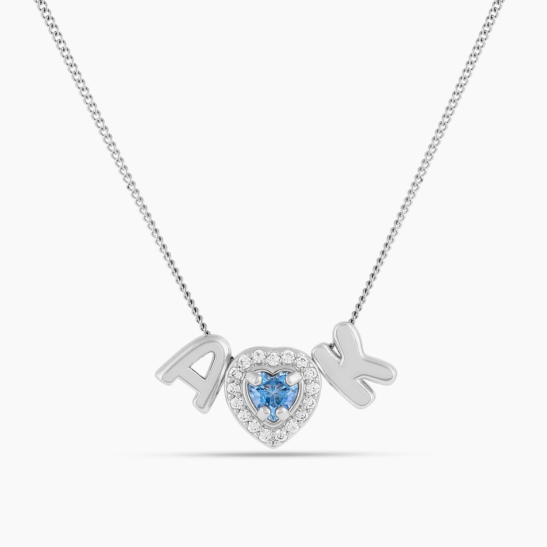 The Radiant Initial Charm Necklace