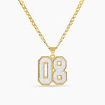 Iced Out Varsity Number Necklace