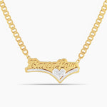 Double Plated Lover’s Drop Name Necklace