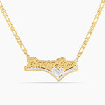 Double Plated Lover’s Drop Name Necklace