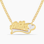 Double Plated Sweetheart Name Necklace
