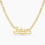 Frosted Diamond Cut Name Necklace