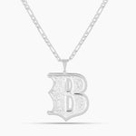 Double Plated Old English Initial Necklace