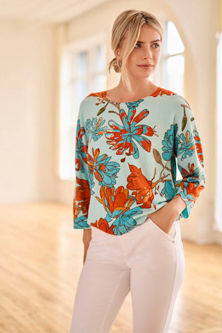 Oasis Floral Sweater - By Baano
