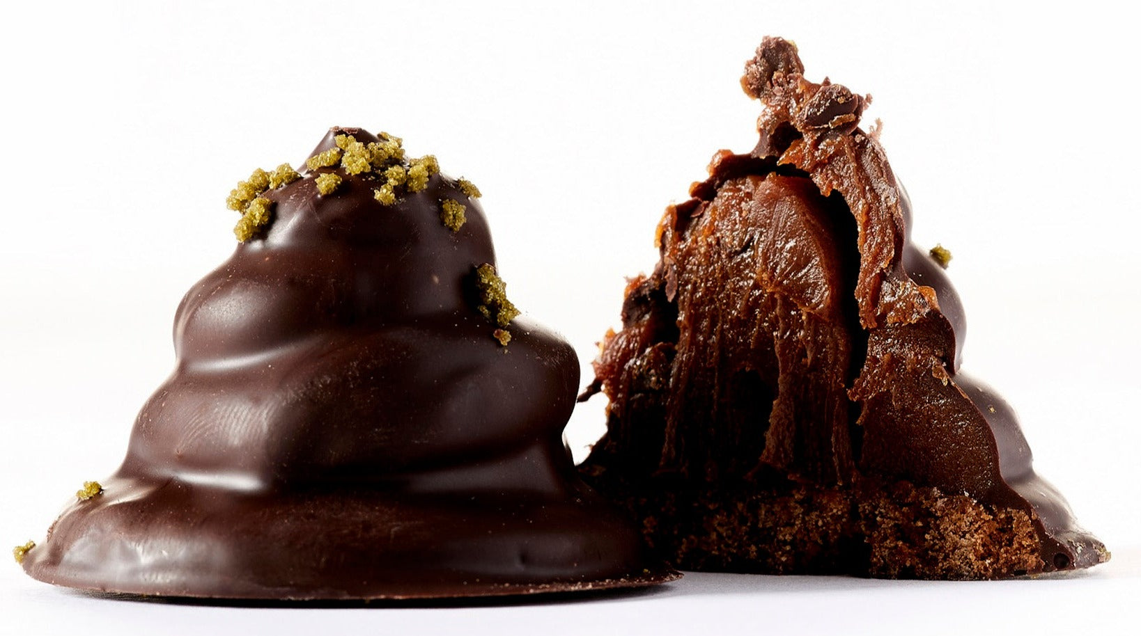 Mint Chocolate Dulce de Leche Cone Truffles