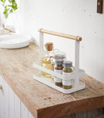 Tabletop Storage Caddy - Steel + Wood - By Baano