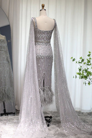 True Fantasy Beaded Crystal Midi Dress - By Baano