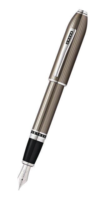Peerless™ Translucent Titanium Gray Fountain Pen - By Baano