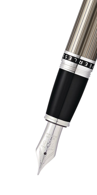 Peerless™ Translucent Titanium Gray Fountain Pen - By Baano