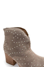 Twilight Studded Heeled Ankle Boot in Taupe Naughty Monkey
